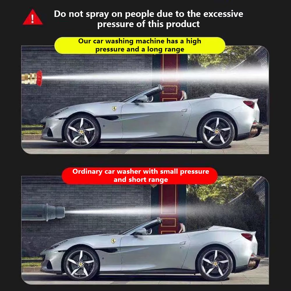 High-Pressure 60BAR Wireless Car Wash Water Gun 