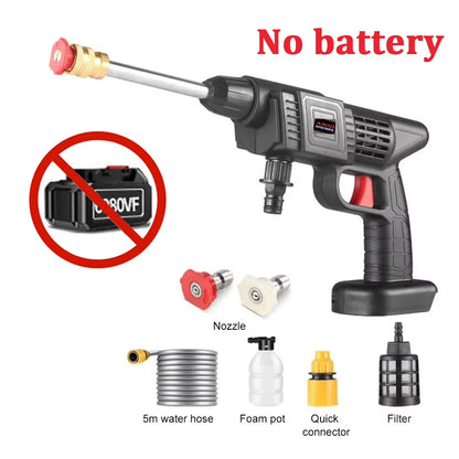 High-Pressure 60BAR Wireless Car Wash Water Gun 