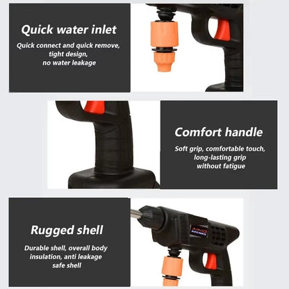 High-Pressure 60BAR Wireless Car Wash Water Gun 