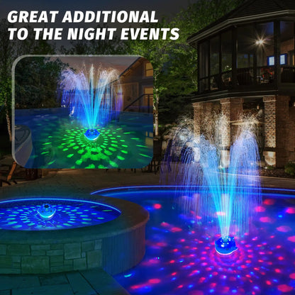 LED Pool Fountain Light Show – Remote-Control Dolphin Sprayer for Above & Inground Pools