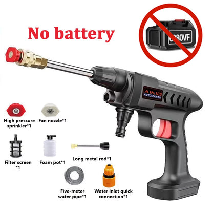 High-Pressure 60BAR Wireless Car Wash Water Gun 