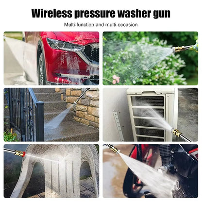 High-Pressure 60BAR Wireless Car Wash Water Gun 